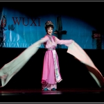 Chinese dancer performing on stage.